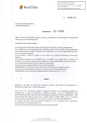 Fichier Parution Des Décision 23 328 à 23 331 Du 08 09 2023