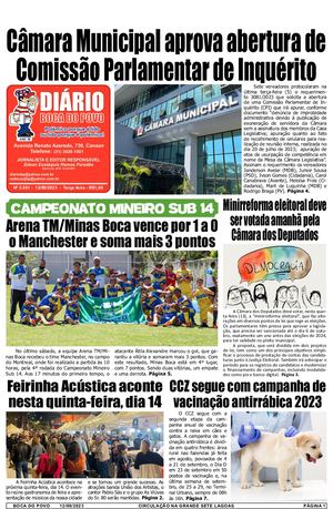 Jornal Diário Boca do Povo de terça-feira dia 12 de setembro de 2023