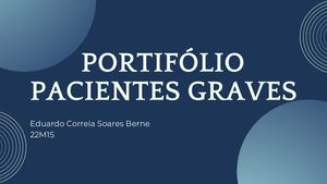 Portfólio pacientes graves