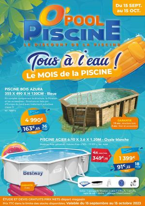 Catalogue O'Pool piscine - mois de la piscine