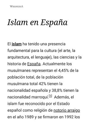 Islam En España Wikipedia, La Enciclopedia Libre