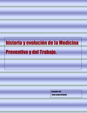 Historia De La Medicina Preventiva