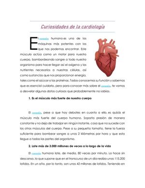 Curiosidades de la cardiología