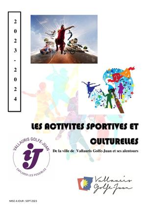 Livret Activités Sportives Et Culturelles 2023