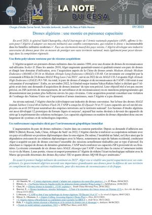 LA NOTE DU CESA N°524