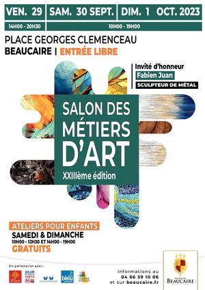 Programme Salon des Métiers d'art 2023