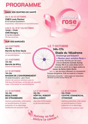 Programme Octobre Rose 2023