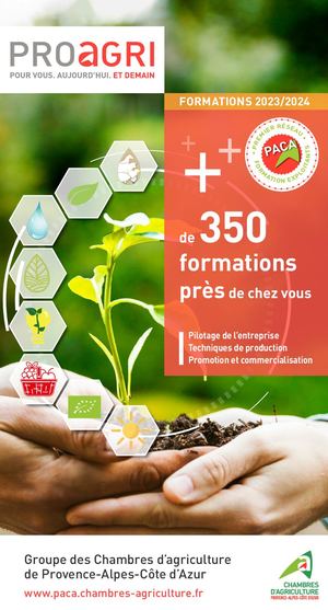 Catalogue des formations agricoles en PACA 2023-2024