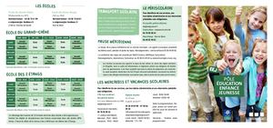 Dépliant Pôle Éducation enfance Jeunesse 2023-2024