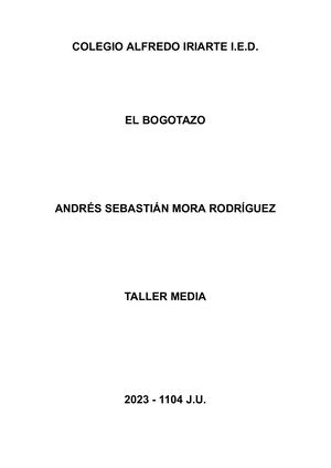 Actividad Bogotazo PARTE 1 Y 2