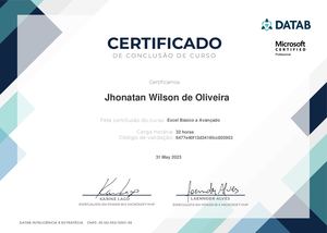 Certificado Digital Excel Avançado