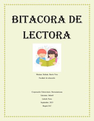 Bitacora De Lectora