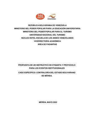 Informe N°1712 Pasantia Administrativa Trabajo De Grado 2022