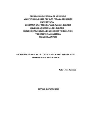 Informe N°1720 Pasantia Administrativa Trabajo De Grado 2022