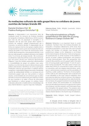 Artigo: Mediações Culturais