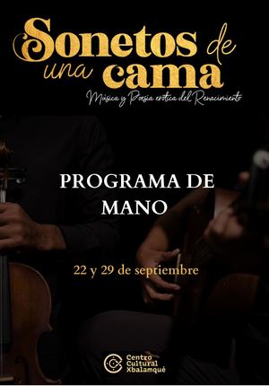 Programa Digital Sonetos De Una Cama