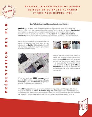 Exposition 30 ans de la collection Histoire