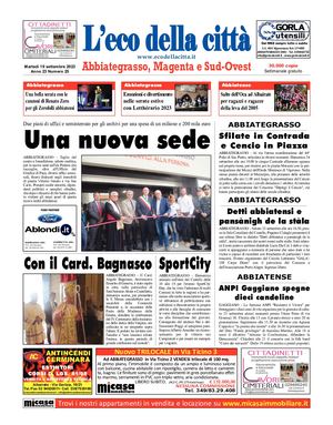 L'eco della città del 19 settembre 2023