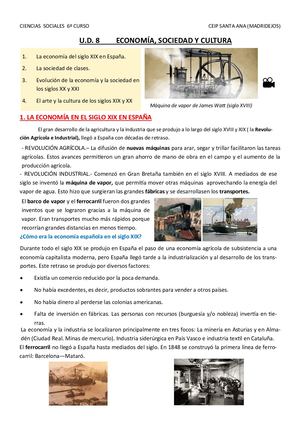 SOCIALES 6.8. ECONOMÍA, SOCIEDAD Y CULTURA