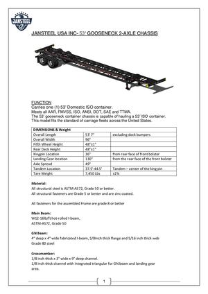 53ft Tandem Specs 12 01 22