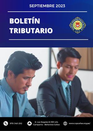 Boletín Tributario Setiembre