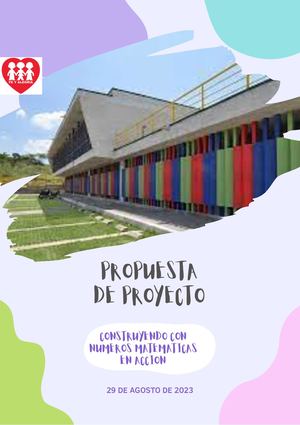 Propuesta De Proyecto De Marketing Digital Formas Orgánicas Colorido