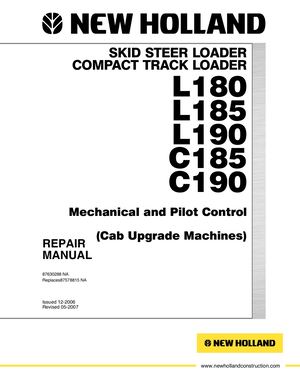 New Holland L190 Skid Steer Loader Service Manual