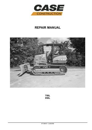 Case 750l Tier 3 Crawler Dozer Service Manual