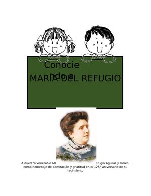 Conociendo A María Del Refugio Sin Respuestas