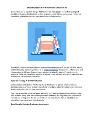 Calaméo - Steroid Injection: How Reliable And Effective Is It
