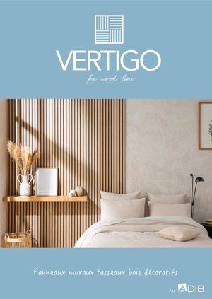 ADIB - Catalogue Vertigo - Panneaux tasseaux bois 2024