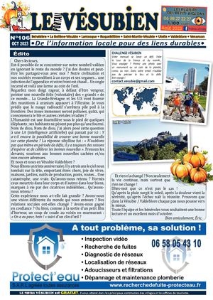 OCTOBRE 2023 - LE portail VESUBIEN n°106. Journal gratuit de la Vésubie & Valdeblore - 06450 - Alpes Maritimes