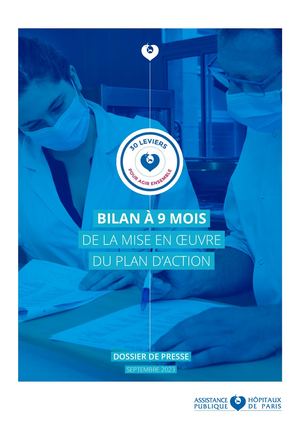 Dossier de presse- 30 leviers, bilan à 9 mois