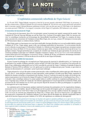 LA NOTE DU CESA N°526
