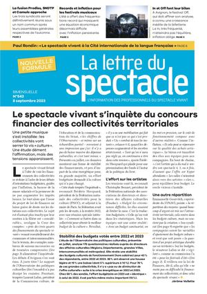 La Lettre du Spectacle 543