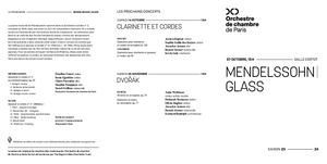 Programme de salle du 07/10/2023