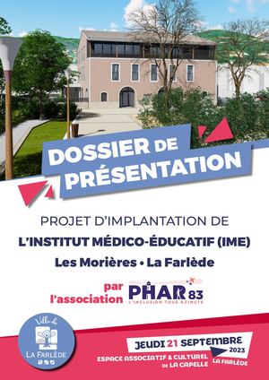 Dossier Présentation Projet Ime Phar83 La Farlède