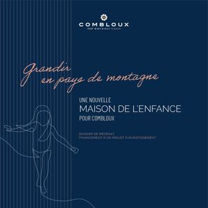 Combloux Maison De L'Enfance Plaquette De Presentation