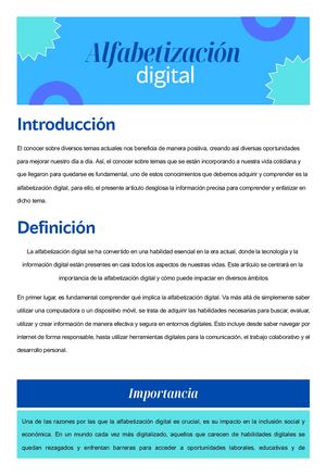 Alfabetización Digital