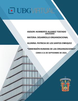 2.3 Dimensión Humana De Las Organizaciones