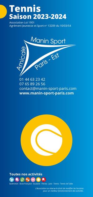 Plaquette Tennis AMSPE 2023-2024