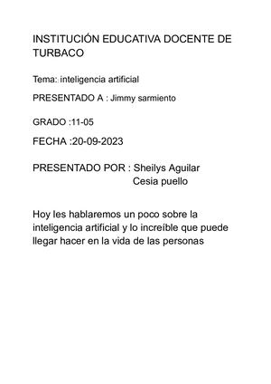 Inteligencia Artificial 3