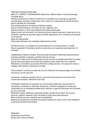 Proyecto Bicicletero Inet