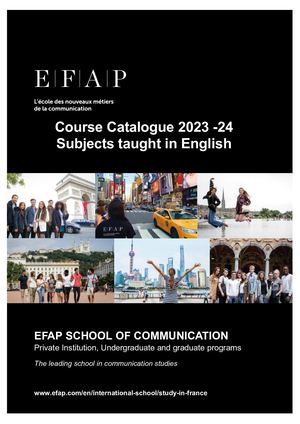 EFAP Course Handbook - FR