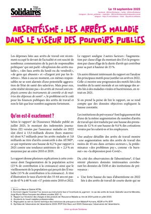 Note Arrêts Maladie