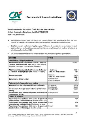Document D'information Tarifaire 2024