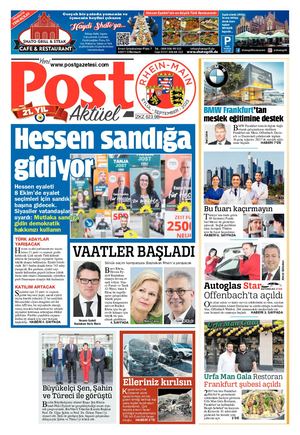 Post Gazetesi Rhein Main EYLÜL 2023