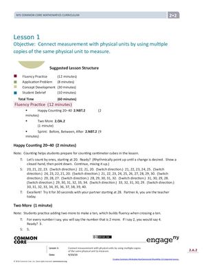 Math G2 M2 Topic A Lesson 1