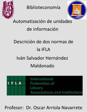 Descripción de dos Normas de la IFLA