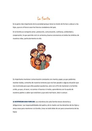 La Familia Y Responsabilidades